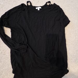 Stella & Dot Black Long Sleeve Tee